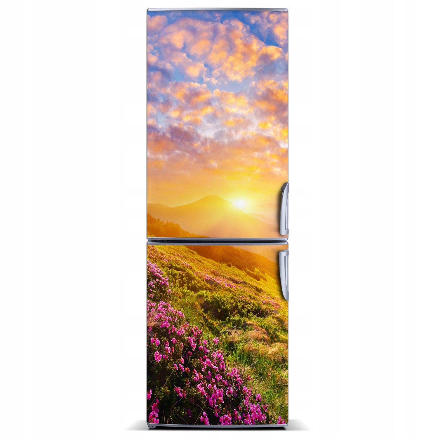 

Magnes na lodówkę Zachód słońca góry 60x180