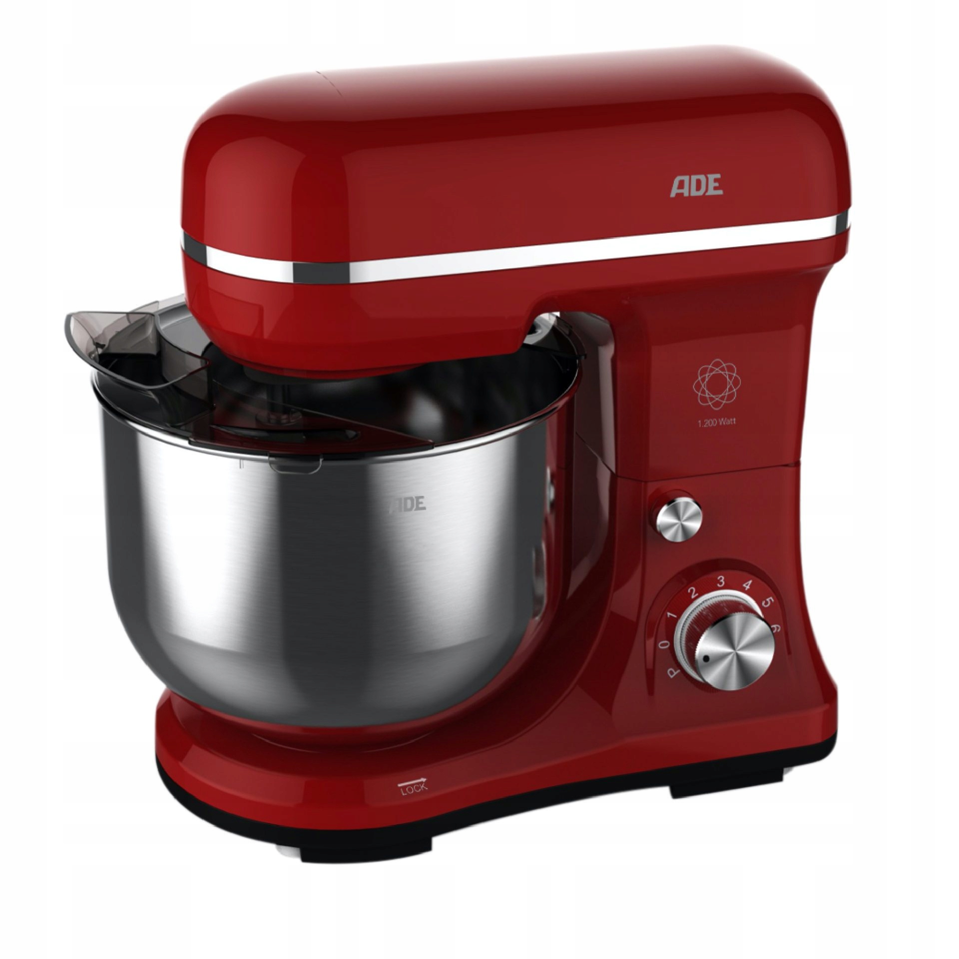 Robot Ade planetární mixér 3 míchadla 1200 W červený