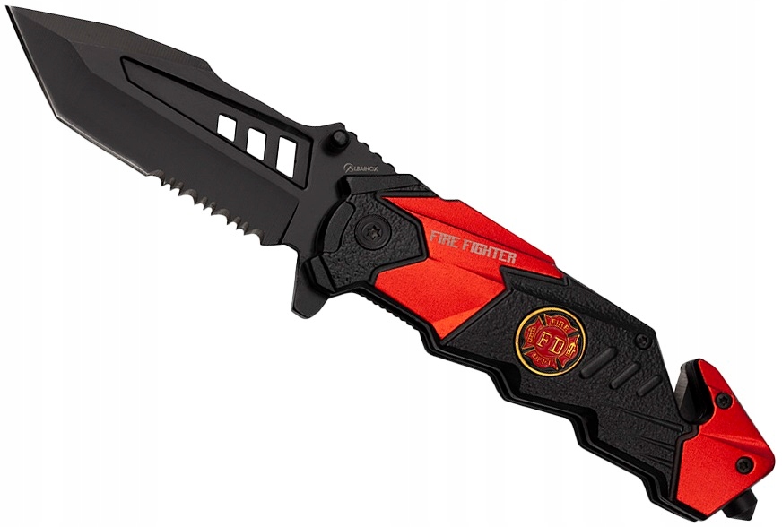 Nóż Ratowniczy Albainox Fire Dept Tanto 18123-A Fast Opening