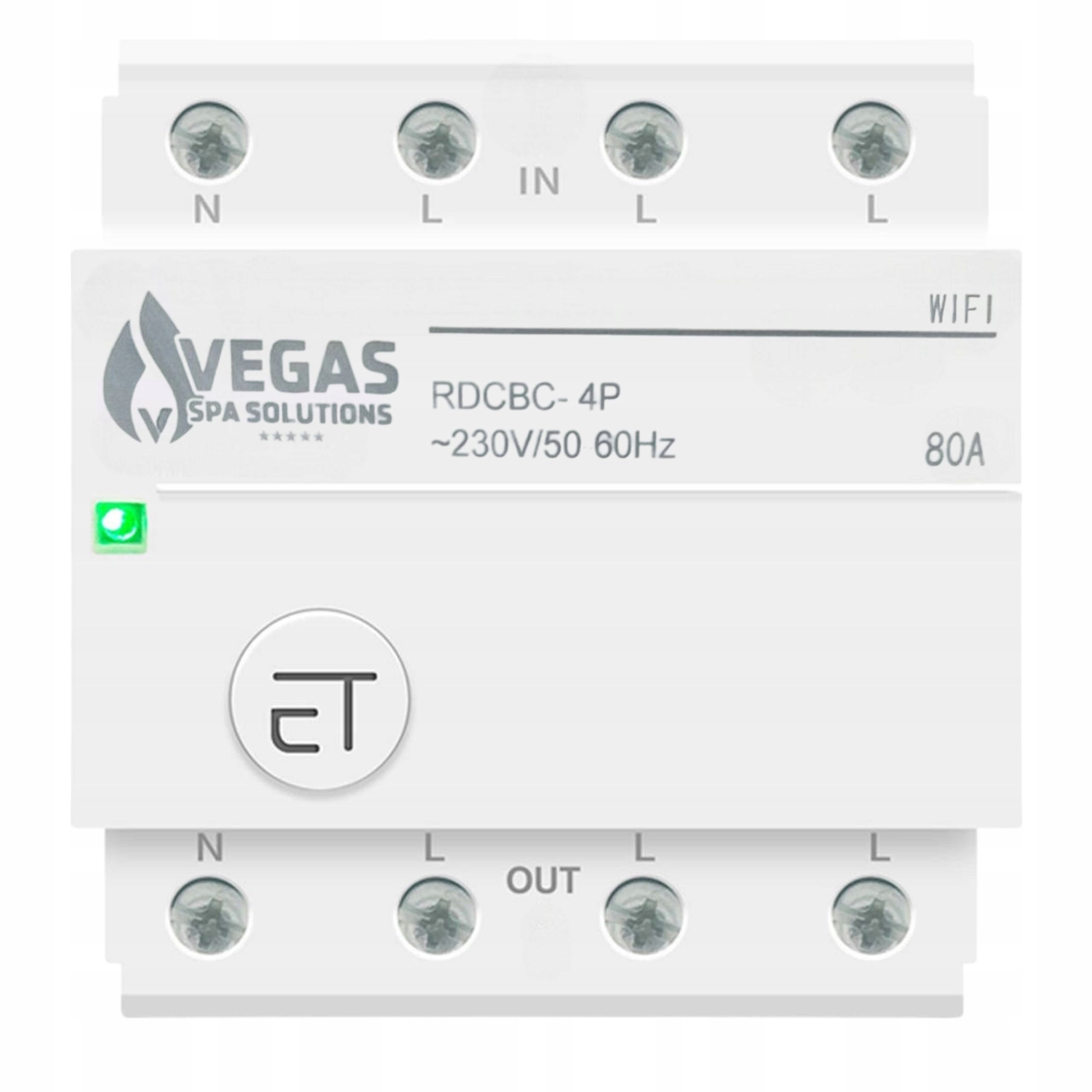 Bezpiecznik 3 Fazy Wyłącznik Wifi Ewelink 80A 18KW Sterownik