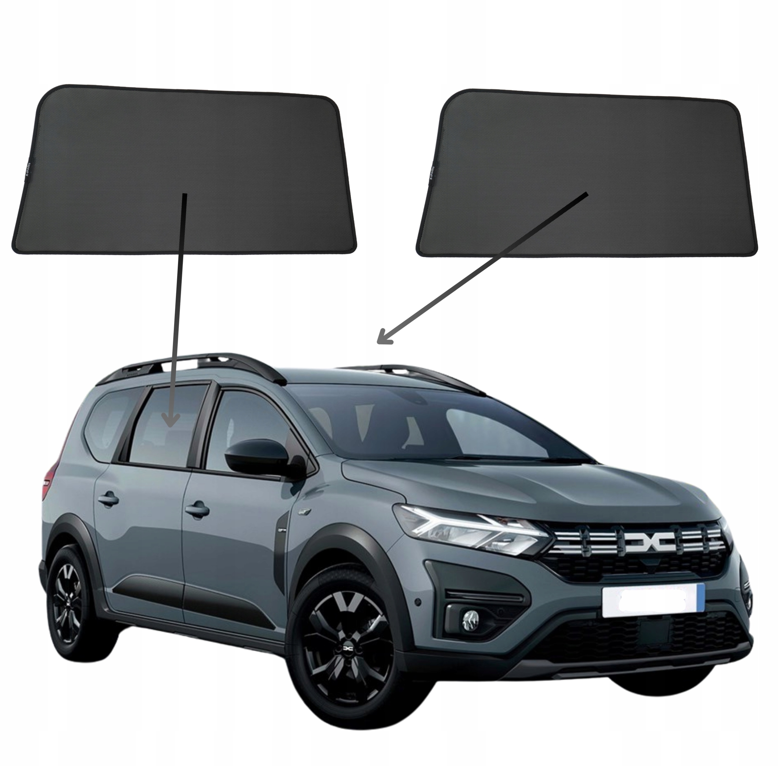 Protislnečné clony do Dacia Jogger, 2021- , na magnety, sada 2ks