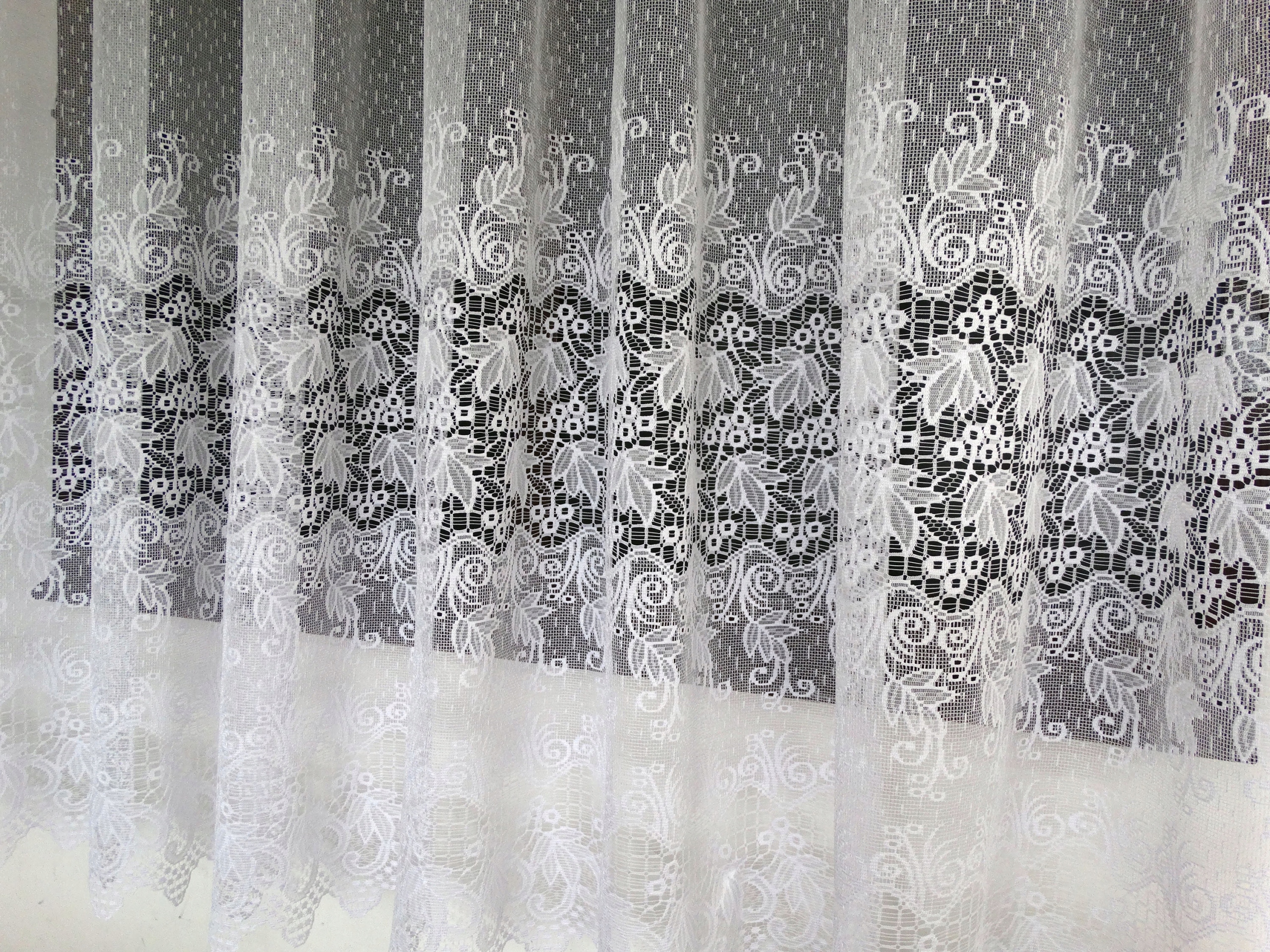 Mg Záclona žakár 660/57 Bílá 500x180 cm Hotová Obšitá Bt