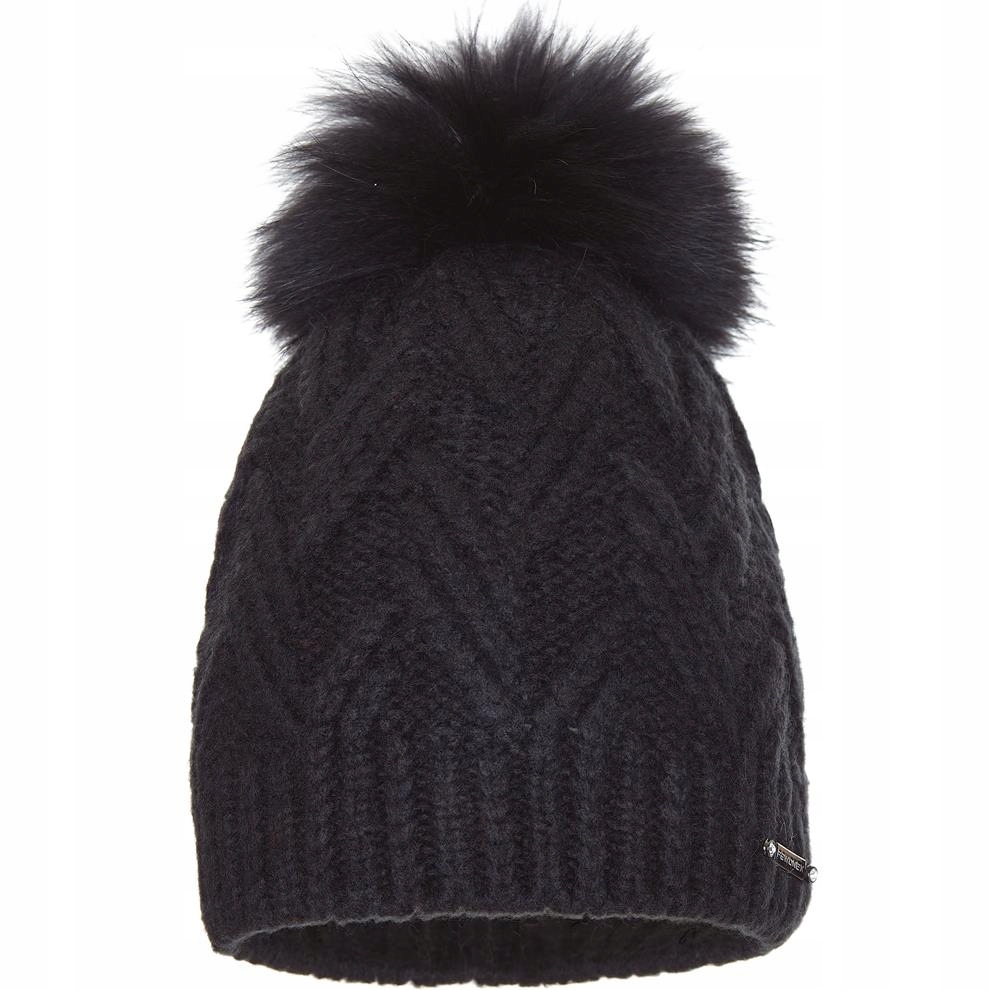 Čepice s přírodním jenotem Luiza Černá