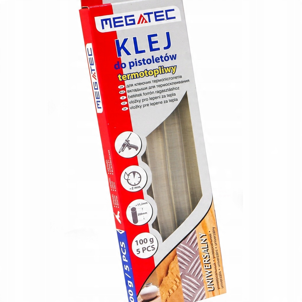 

Megatec Klej termotopliwy uniwersalny 5szt 11,2mm
