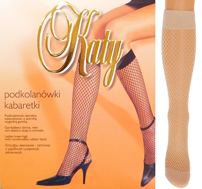 

Katy Rete podkolanówki kabaretki śr.oczka ecri