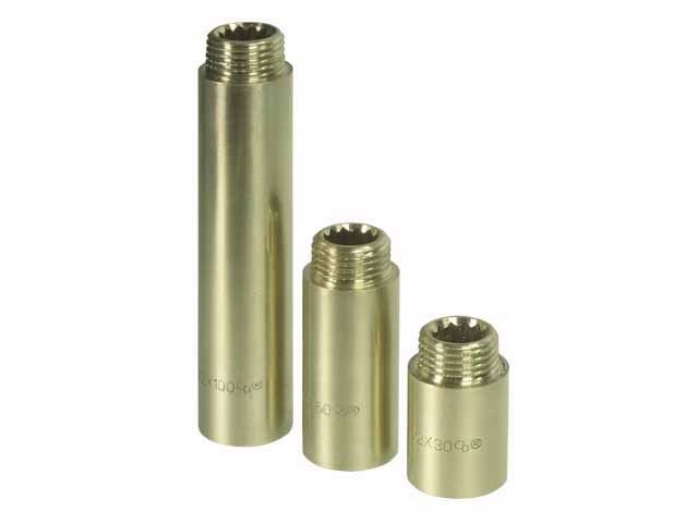 

Przedłużka mosiężna 1/2 cala dn 15 długość 10 mm.