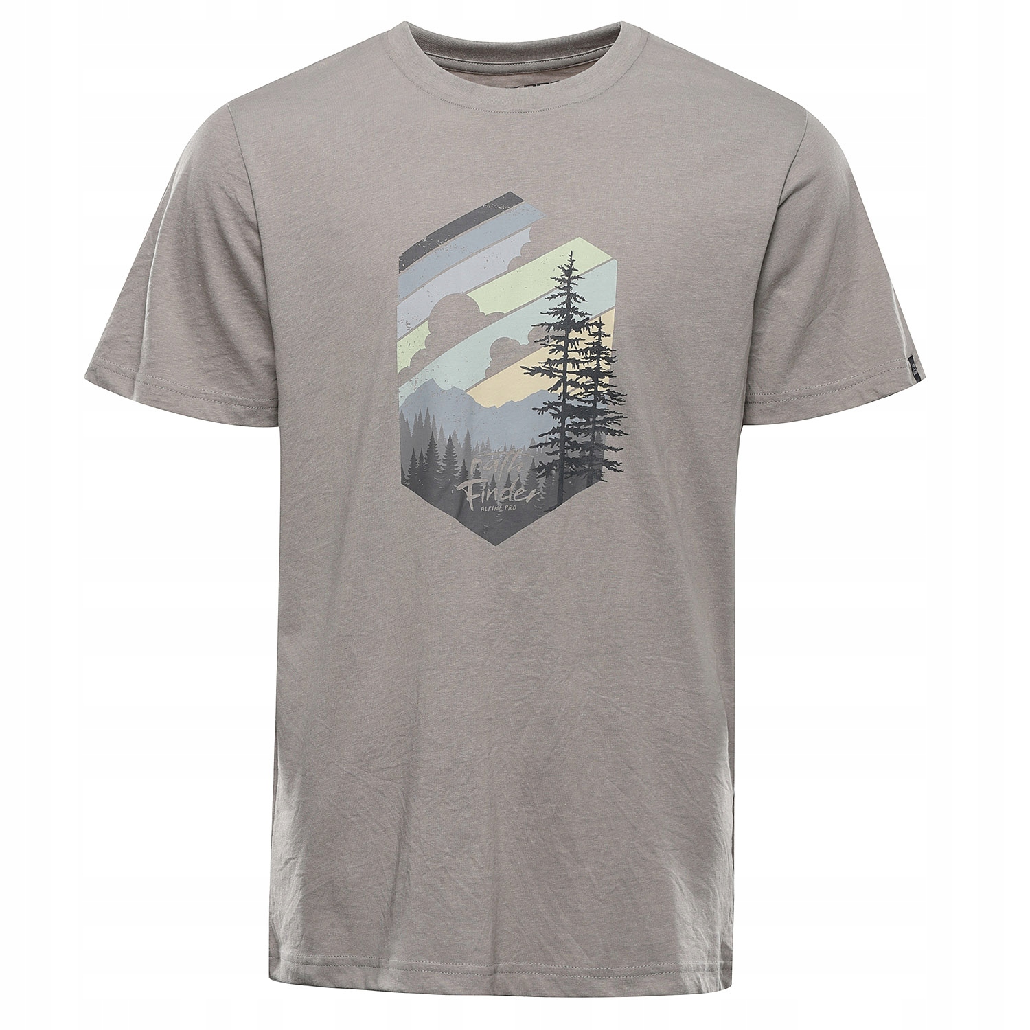 Koszulka męska turystyczna Alpine Pro Noger k.brązowy r.5XL