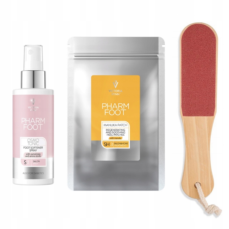 Sada Pharm Foot Hladké paty Změkčující prostředek Náplasti na manukový med