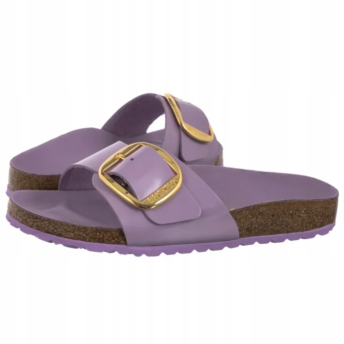 Boty Nazouváky Birkenstock Madrid Big Buckle High-Shine 1030366 Fialová