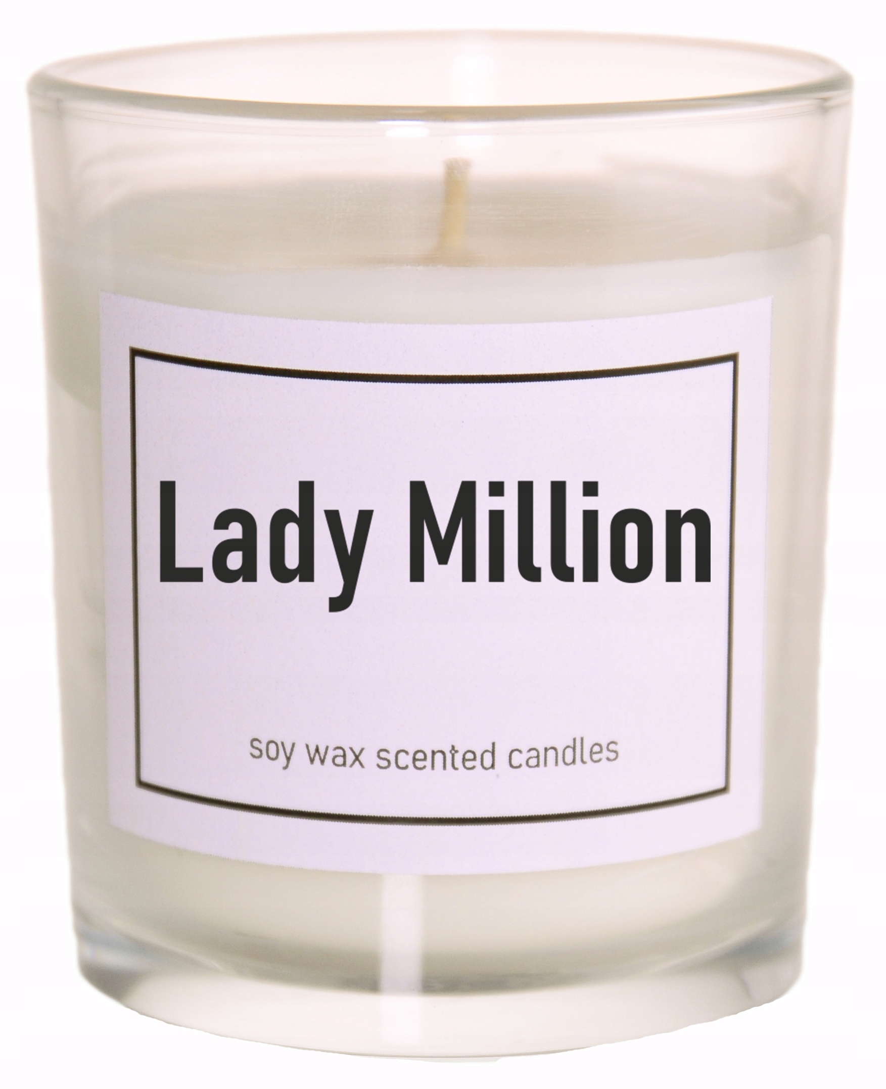 

Świeca Sojowa zapachowa Lady Million