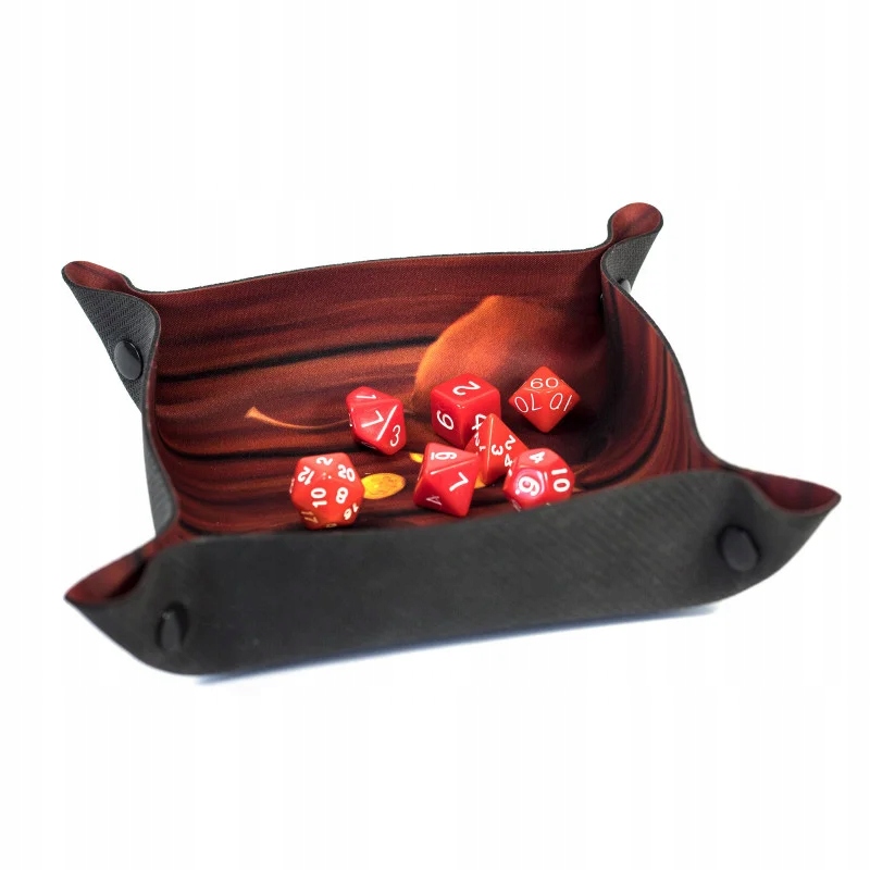 CZERWONY ZESTAW 7 KOŚCI KOSTEK RPG Producent RGFK