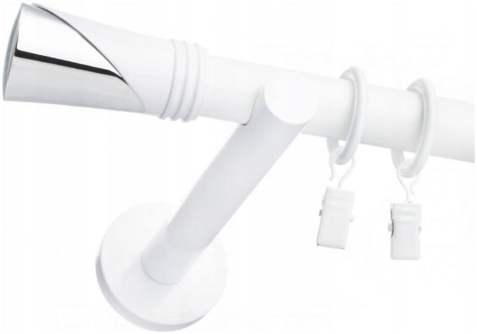 

Karnisz Nowoczesny Biały Pojedynczy Fi 19mm 540cm