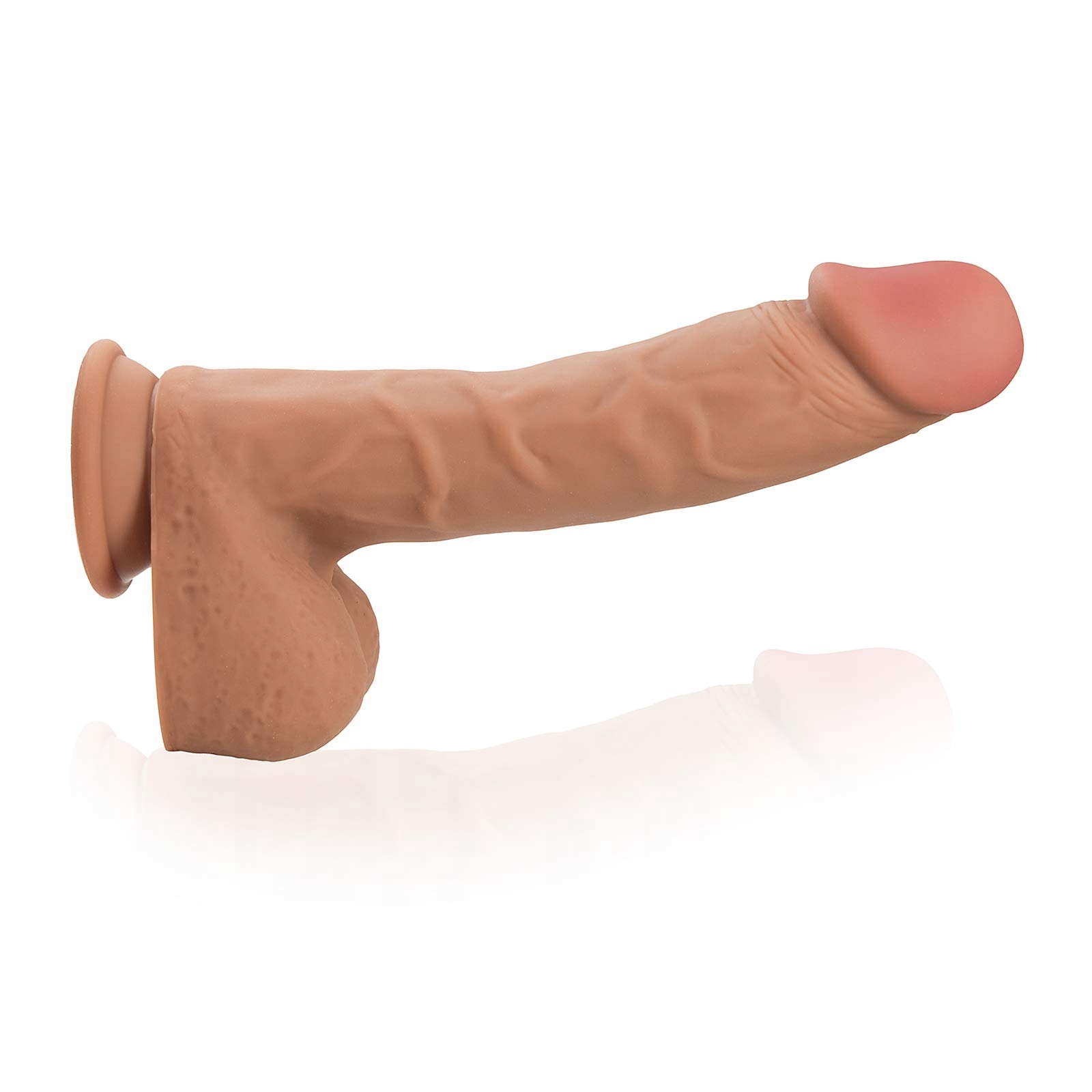 PREMIUM DILDO XXL 26 24 22 cm Dla Kobiet i Par Silikonowy Z Przyssawką — miniatura 2