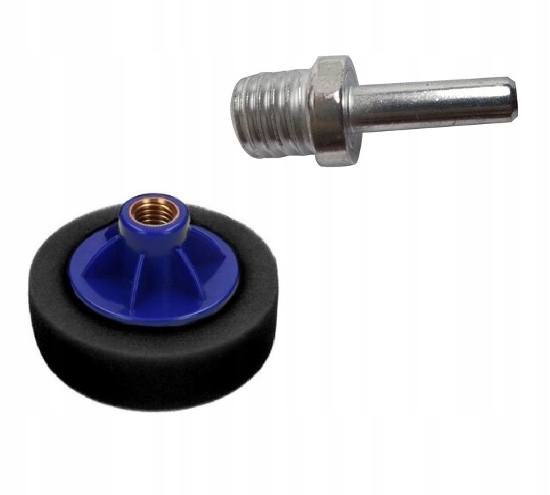 Mini Gąbka Polerska Czarna Wykańczająca Adapter Na Wiertarkę