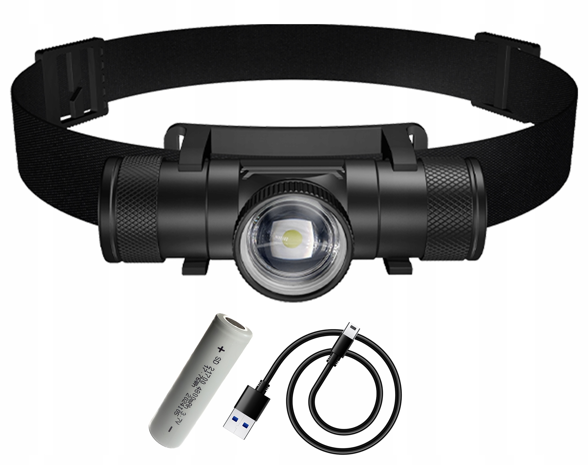 Premium! Dalekosiężna Latarka Czołowa Led Zoom maXvision H11B