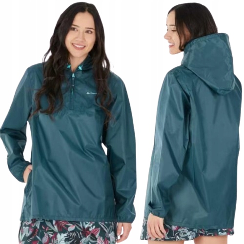 Kurtka Damska Przeciwdeszczowa 5000 mm Wiatroodporna W Góry Turystyczna M