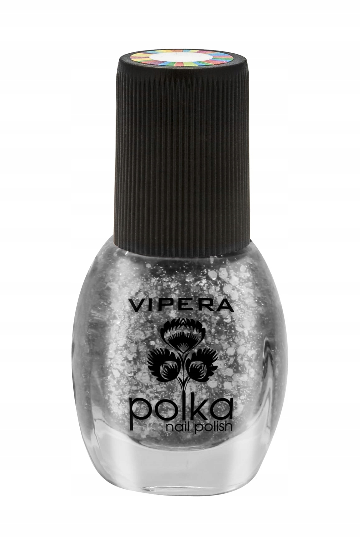 VIPERA Lakier do paznokci Polka 069 srebrny brokatowy 5,5ml
