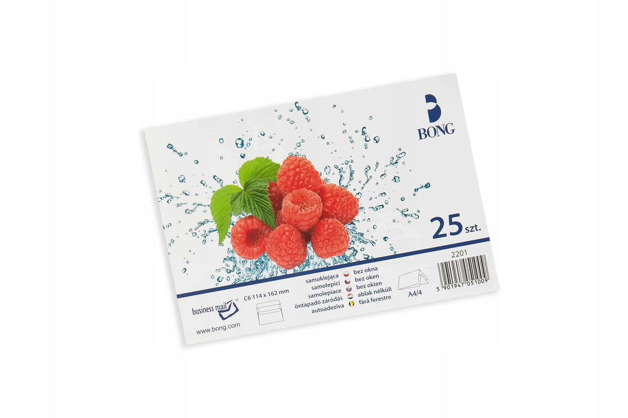 

Bong Koperty białe samoklejące C6 11 x162 25 sztuk