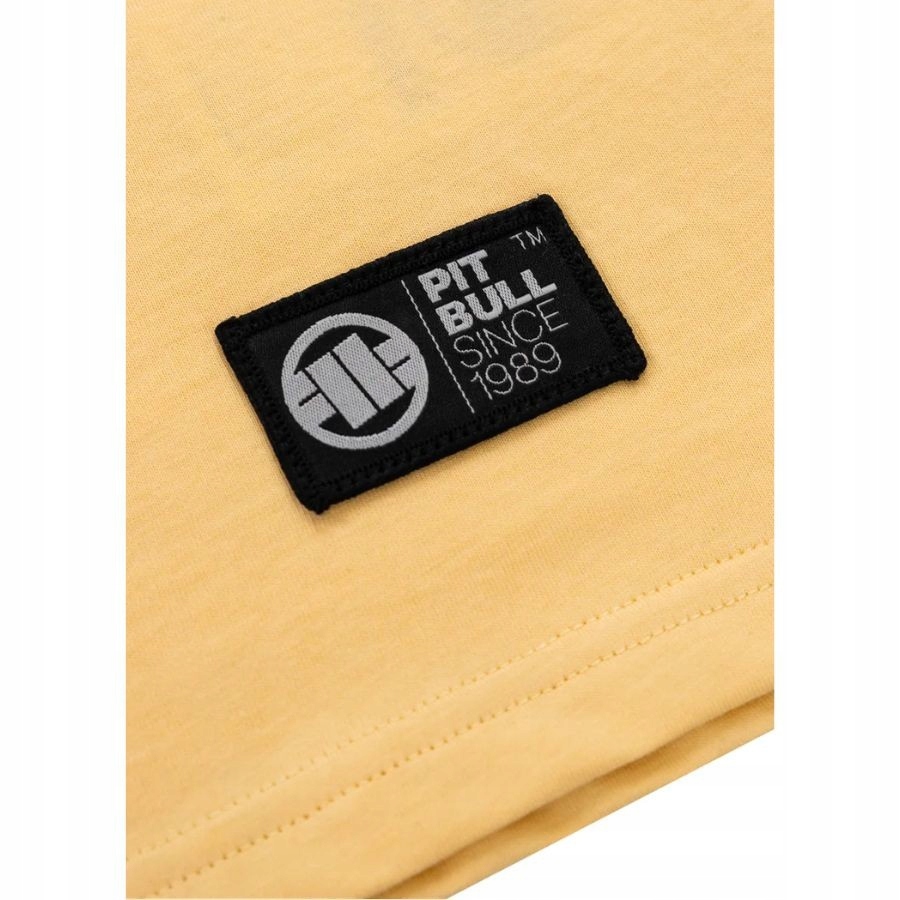 KOSZULKA MĘSKA PIT BULL T-SHIRT PODKOSZULEK NA CO DZIEŃ PITBULL SPORTOWA Kolor żółty