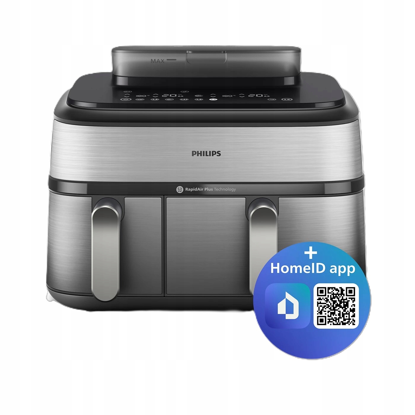 Frytkownica beztłuszczowa dwukomorowa Philips Ovi Air fryer 9l NA555/00