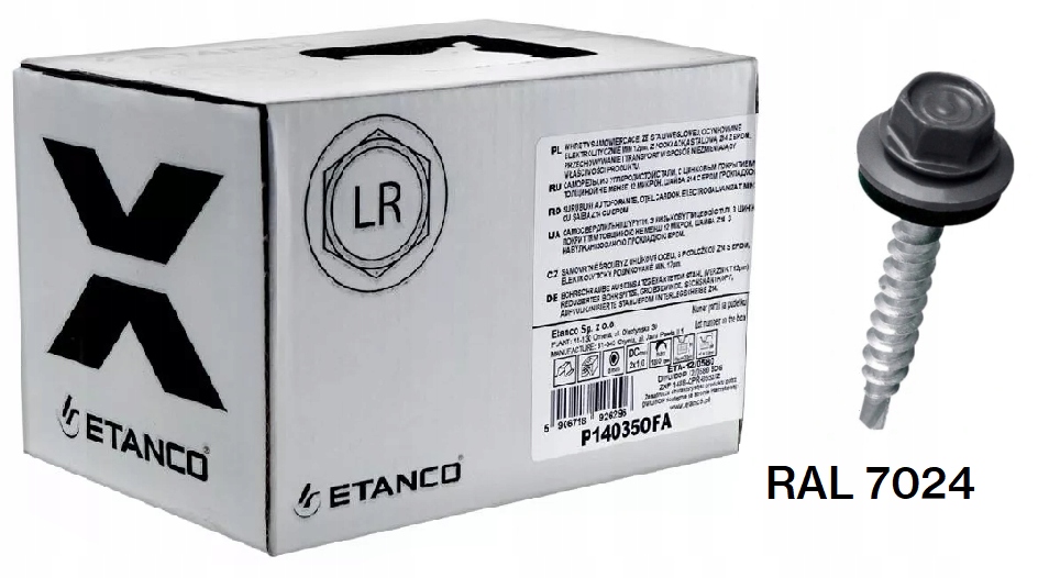 

Wkręty Farmery Etanco grafitowe7024-4,8x20mm250szt