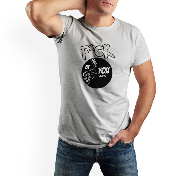 

Koszulka męska F*ck You t-shirt, biała L