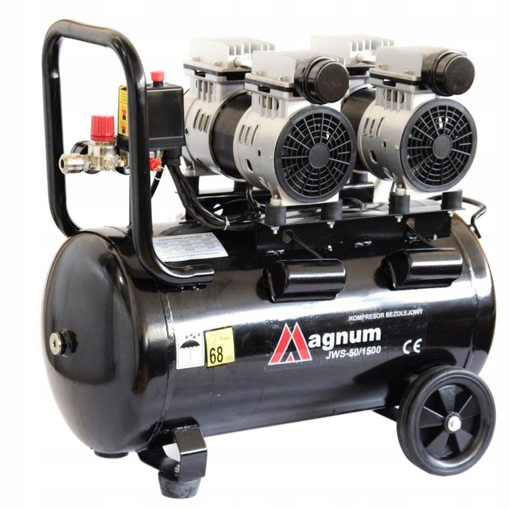 KOMPRESOR CICHY BEZOLEJOWY MAGNUM JWS 50L 68dB