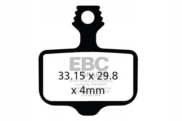 CFA472HH Klocki hamulcowe rowerowe (spiekane) Ebc Brakes
