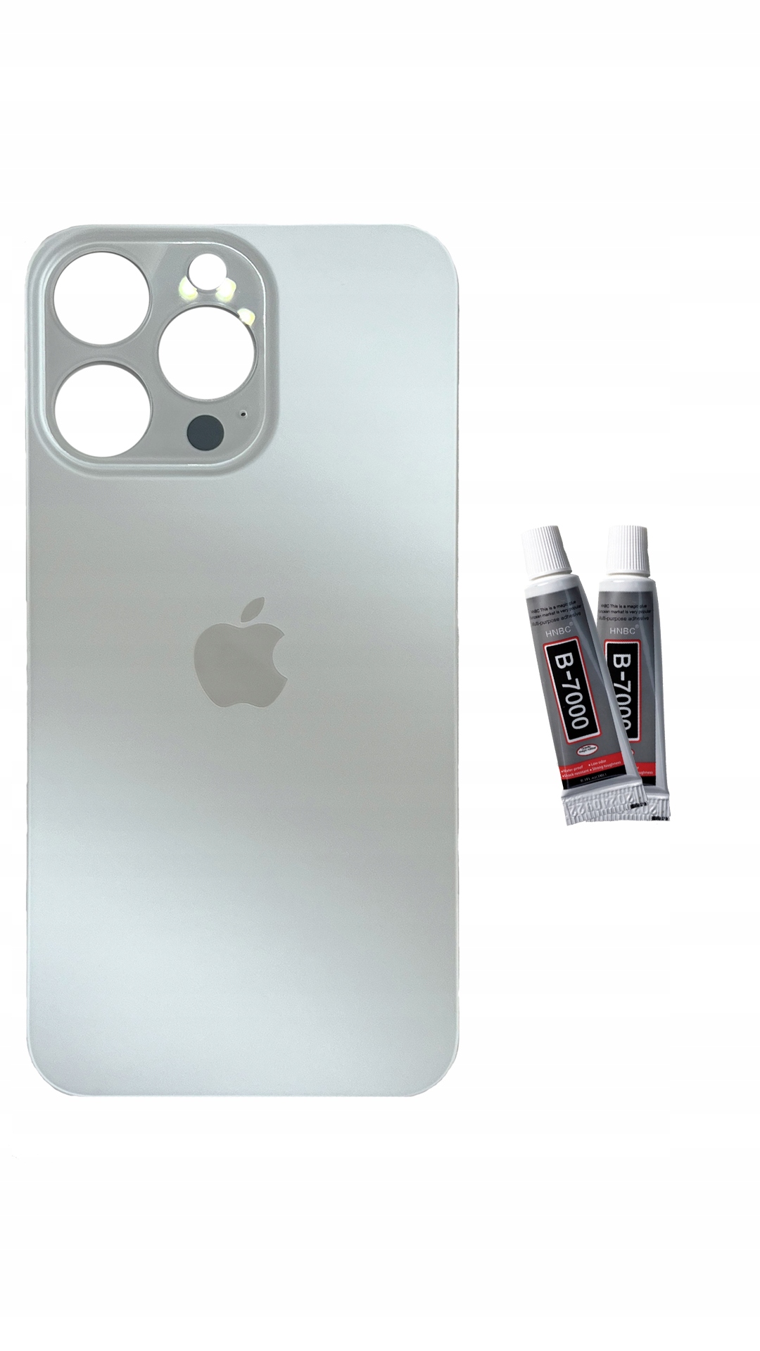 OEM Panel tylny biały do iPhone 13 Pro Big Hole szkło tylne kłapka