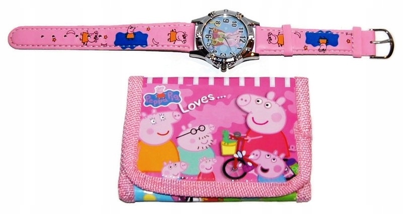 

Zegarek na rękę Świnka Peppa Portfel