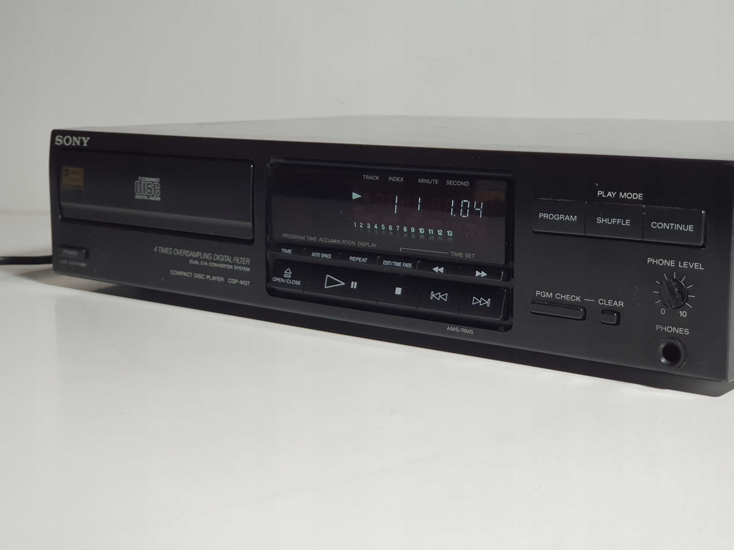 Sony MINI MIDI CD player CDP M 27 XX7 Kolor czarny