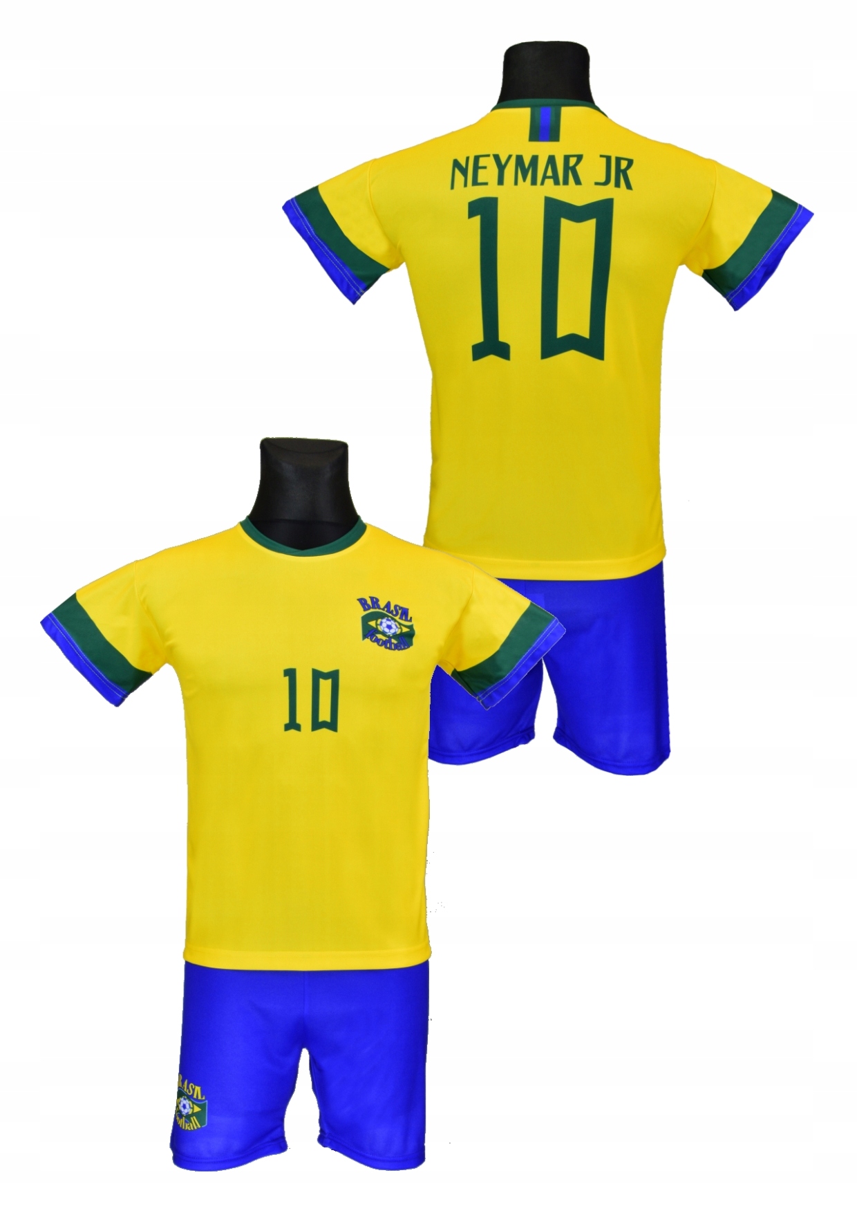 NEYMAR strój piłkarski komplet BRAZYLIA rozm. 140 Kod producenta BRAZ10ks140
