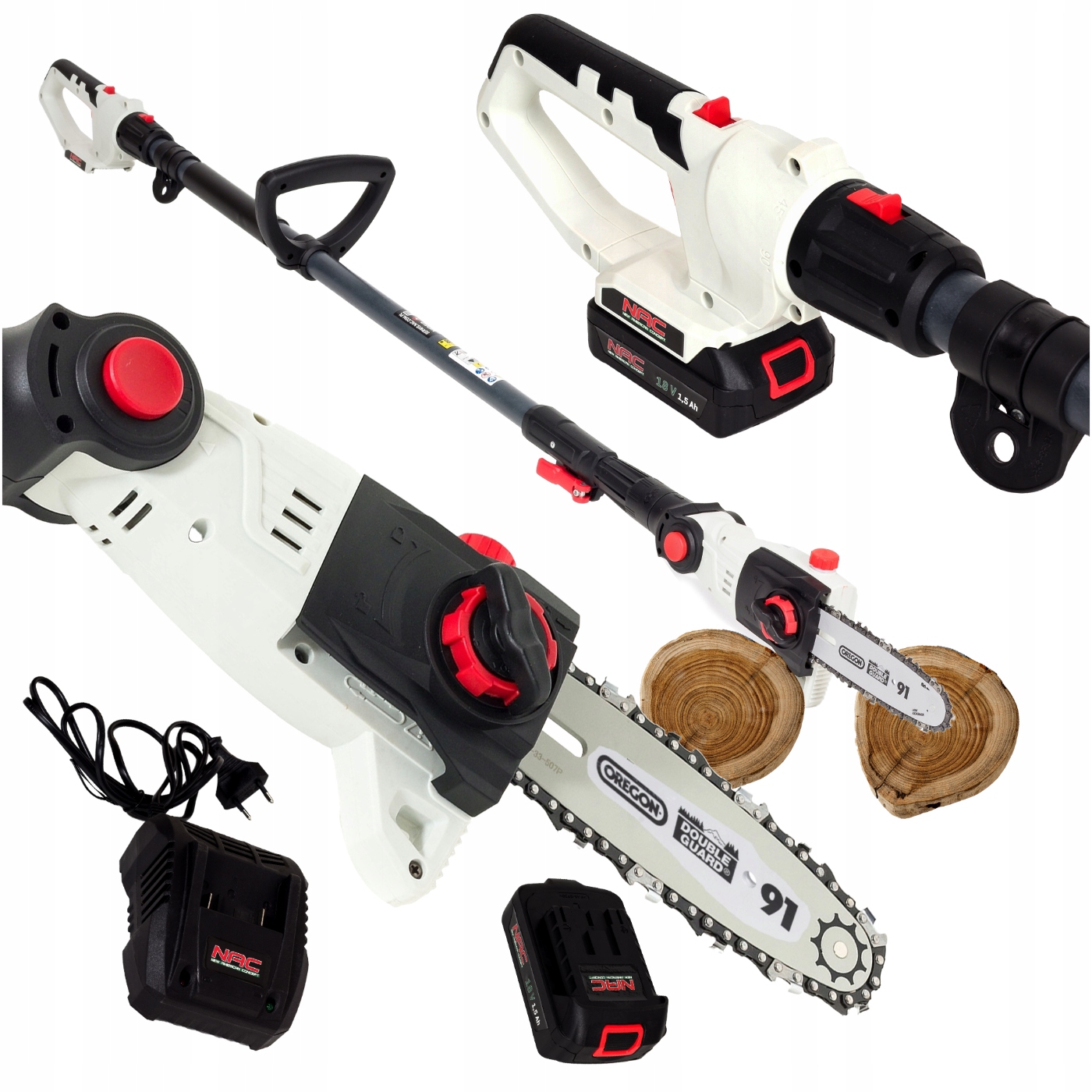 Piła Akumulatorowa Na Wysięgniku Nac PCB18-AH-B15-S Pilarka 18V 190-270CM