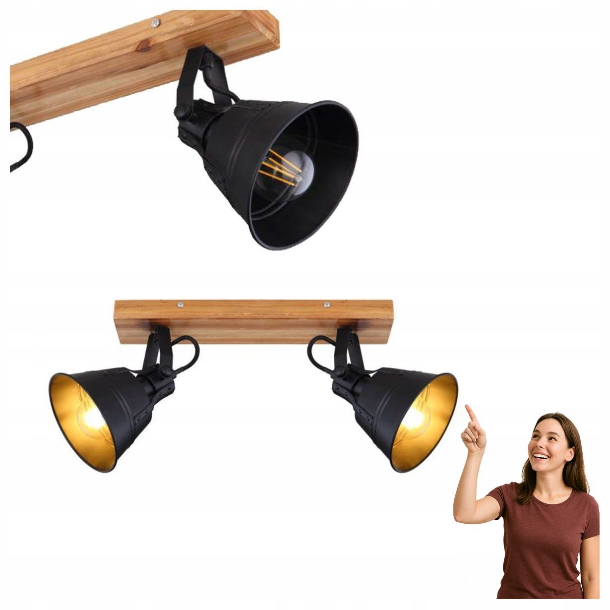 Spotová reflektorová lampa Günther 15466S-2 Globo