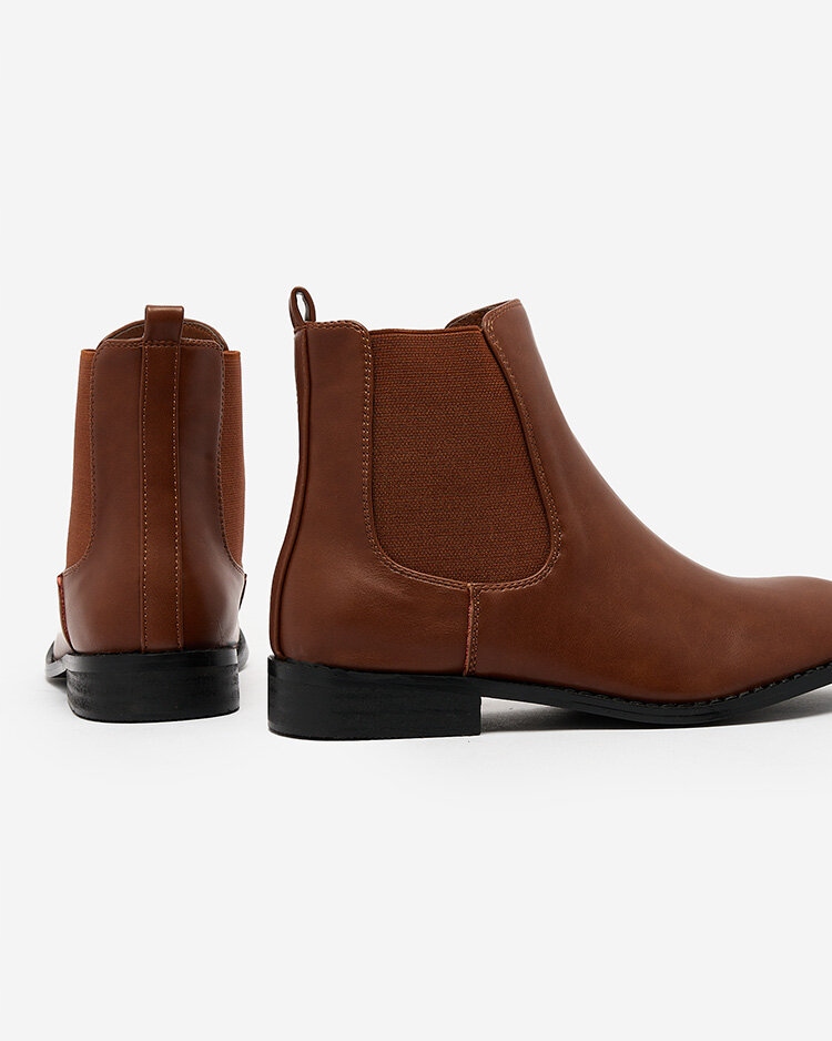 BRĄZOWE DAMSKIE BOTKI OCIEPLANE OTELISA 40 Rozmiar 40