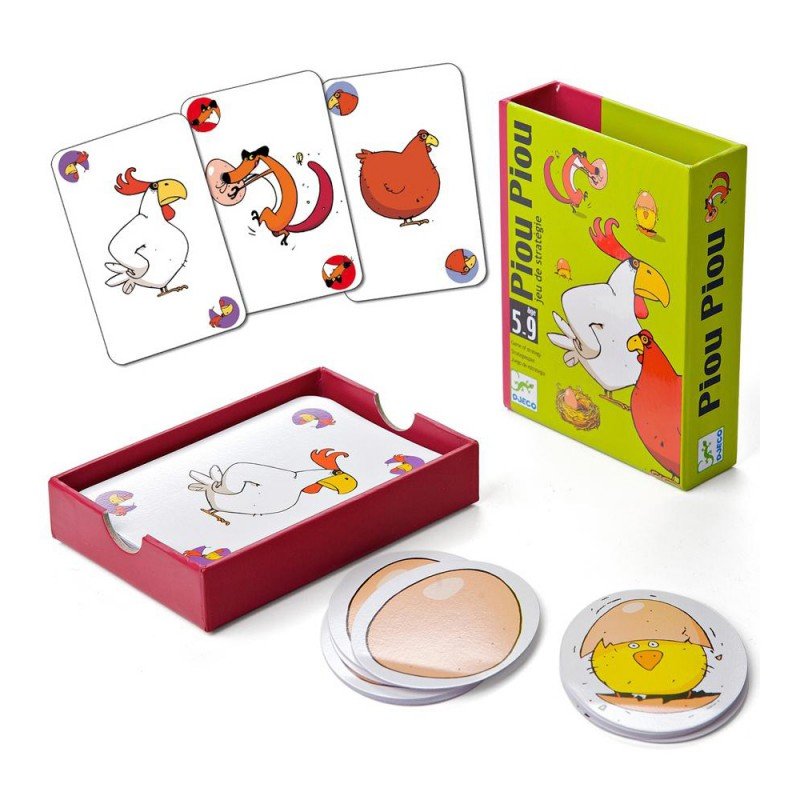 DJECO Gra karciana PIOU PIOU kurczaki jajeczka Kod producenta DJ05119