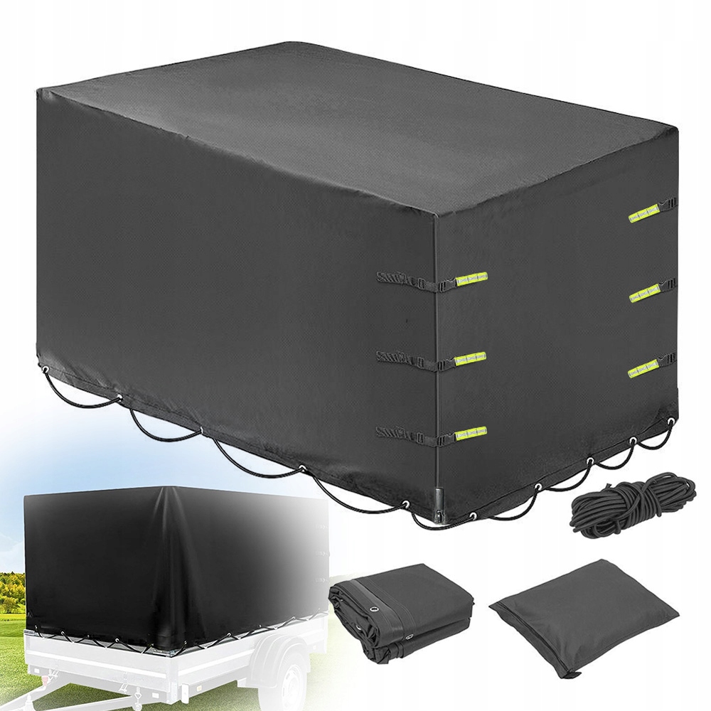 Černá Plachta Na Přívěs Pouzdro Na Přívěs Plachta 600D