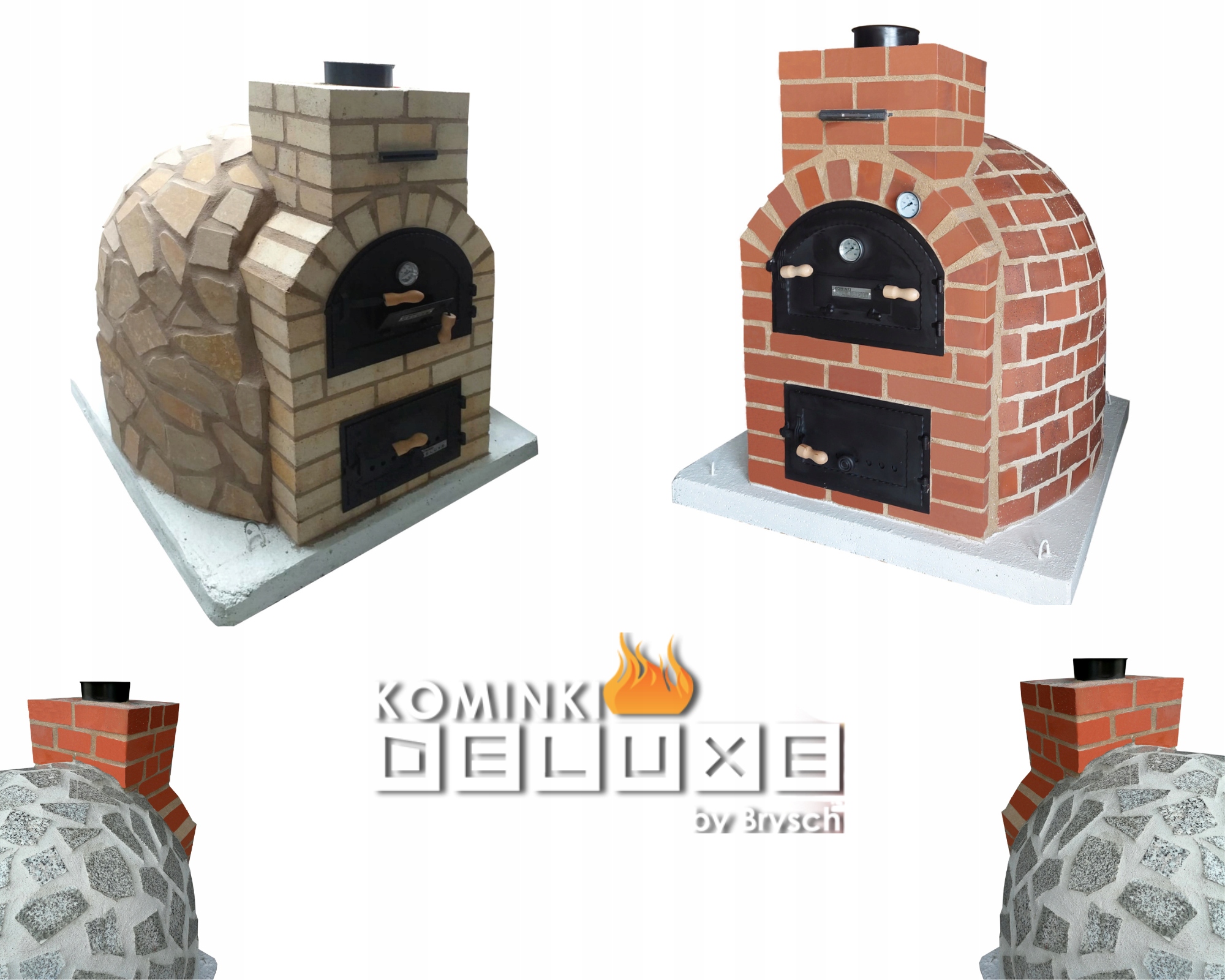 Piec chlebowy pizzy opalany drewnem STROMBOLI 110 Kod producenta PIEC SZAMOTOWY