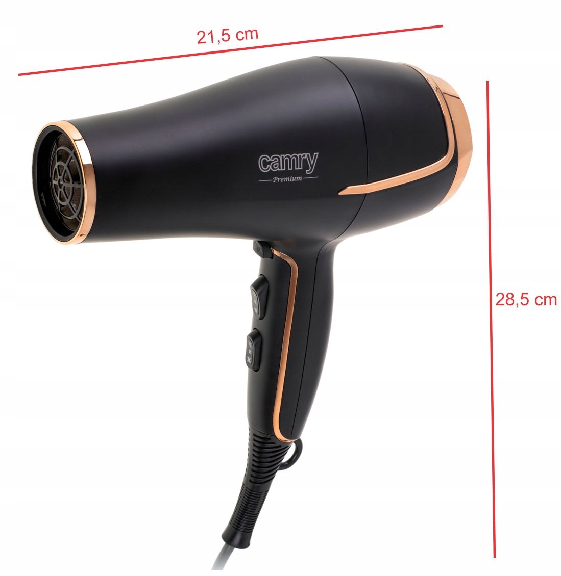 Suszarka CR 2255 2200W z Dyfuzorem 2 Poziomy Mocy 3 Temperatury