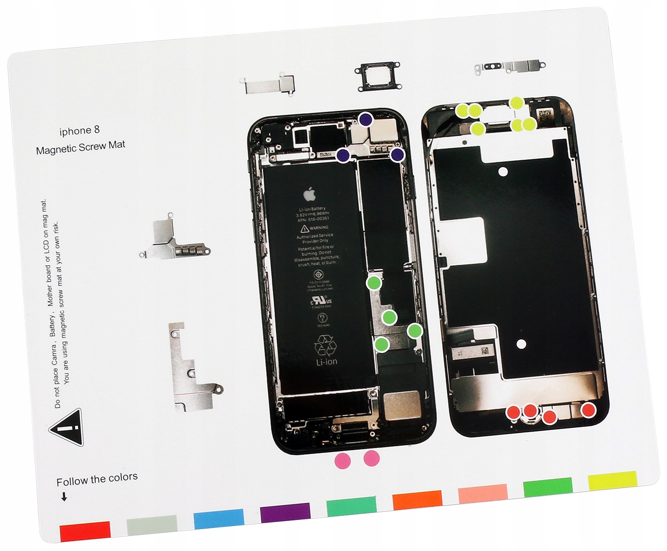 Mata stołowa YOUKILOON czarny 25 cm x 20 cm