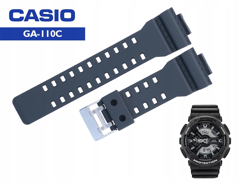 Originální komplet bezek pásek Casio GA-110 GA-110C 1A Antracit
