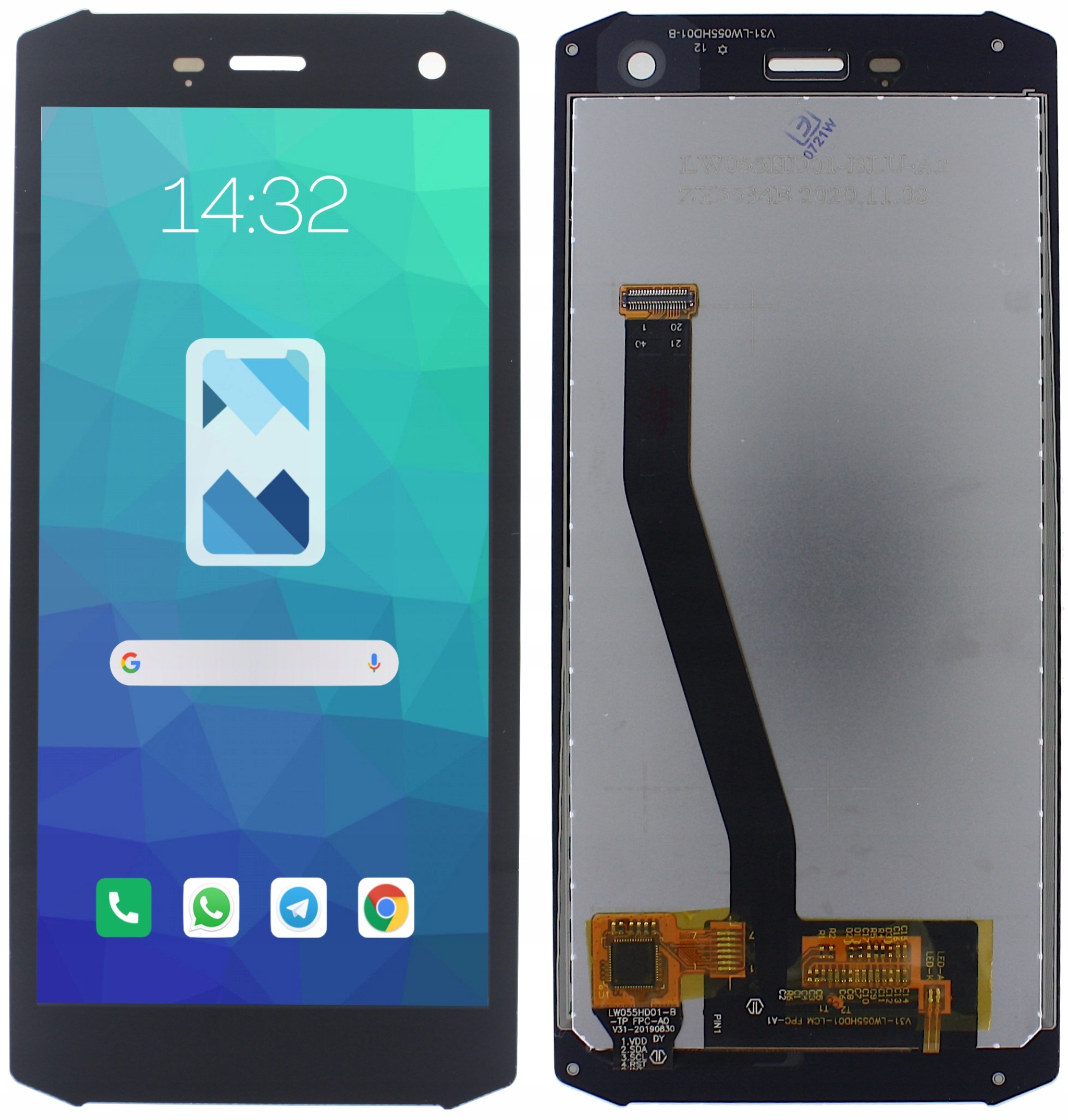 

Wyświetlacz LCD Ekran do Hammer Energy 2 Czarny