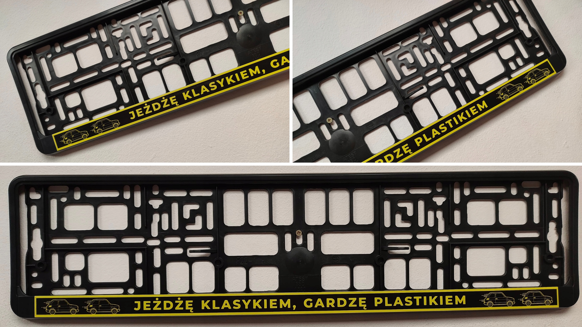 

Ramki pod tablice rejestracyjne Nadruk UV-2szt