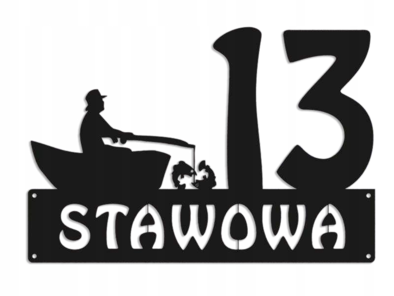 Číslo Na Dom 80 cm Tabuľa Adresa Ocel 2 mm Grafika 5684