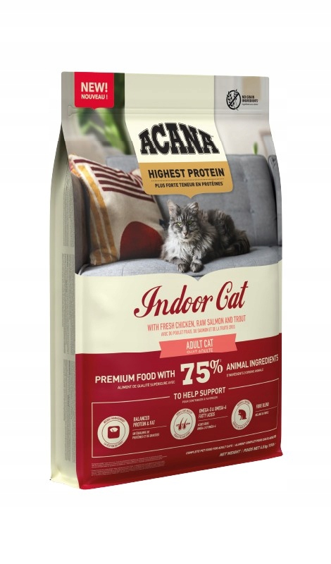 Levně Acana Highest Protein Indoor Cat suché krmivo pro kočky 4,5 kg