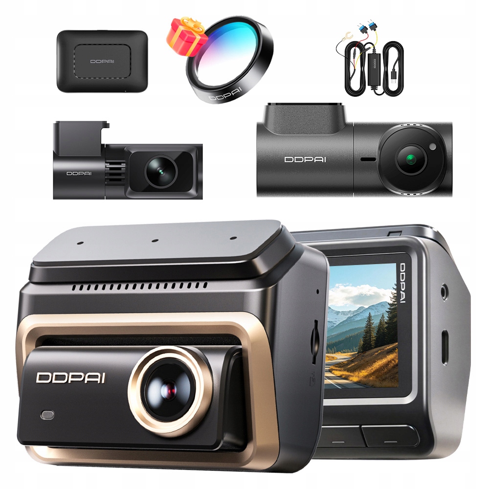 Kamera Videorekordér Ddpai Z90 Master 4K Přední MINI3X Zadní Modul 4G