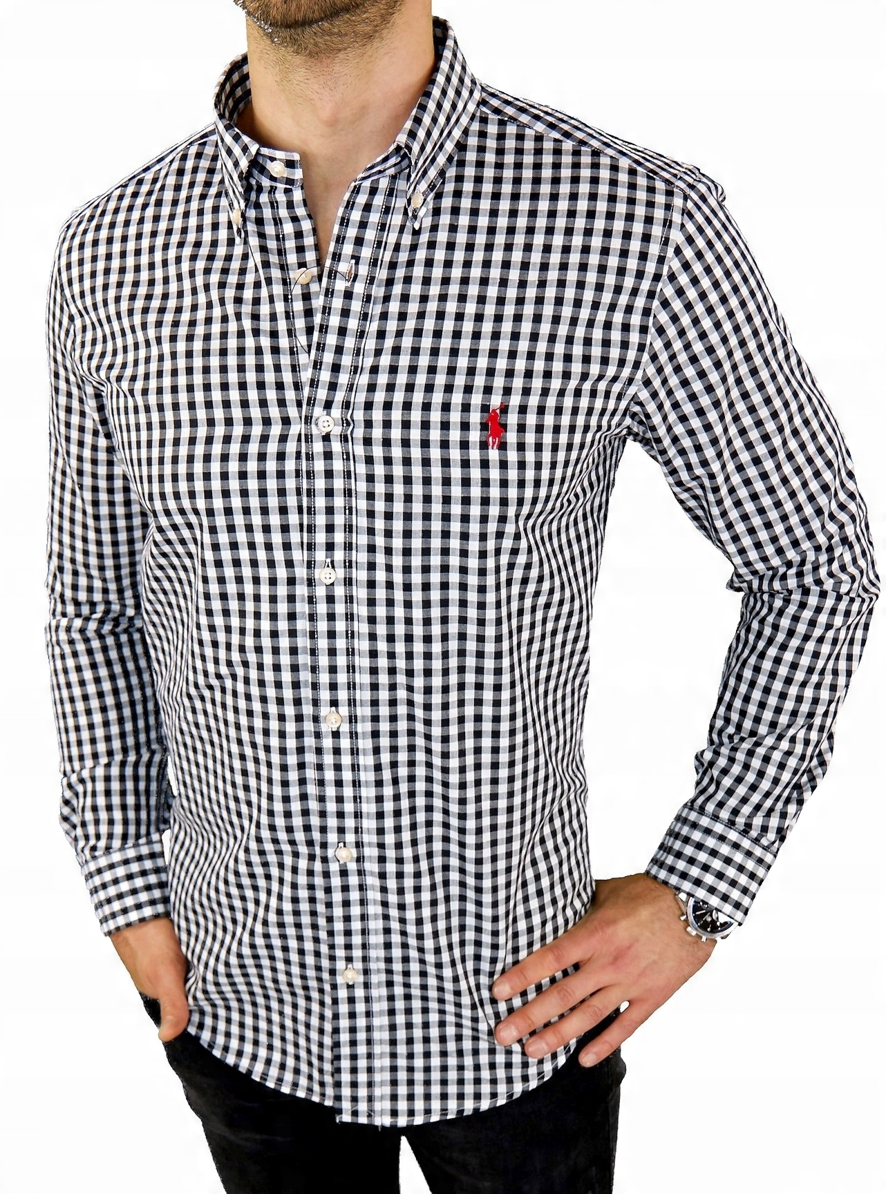 

14 Koszula Ralph Lauren Polo Krata Slim Fit S