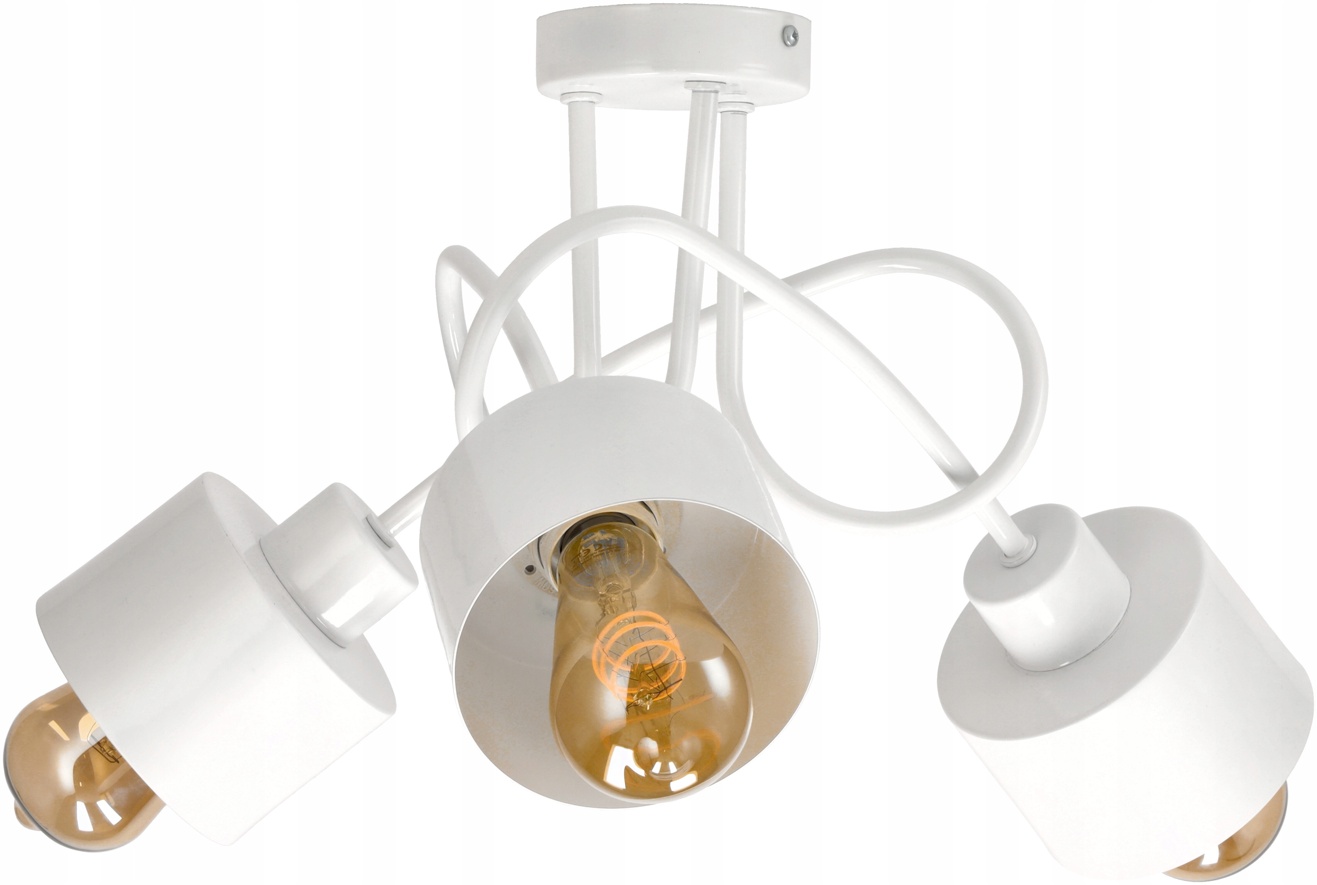 

Żyrandol Lampa Sufitowa Led Kubek Biały E27