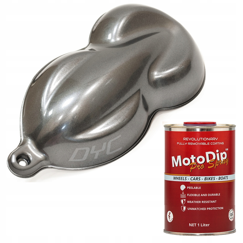 Moto Dip MotoDip Hyper Silver Stříbrný perleťový mat 1 litr s podkladem