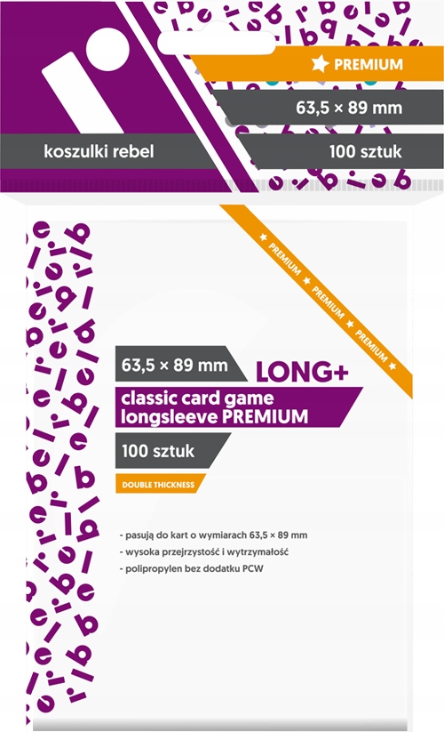 

Koszulki na karty Rebel 63,5x89 mm Classic Premium